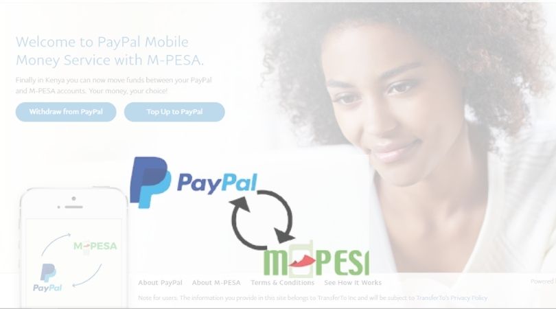 How to Top up paypal using mpesa