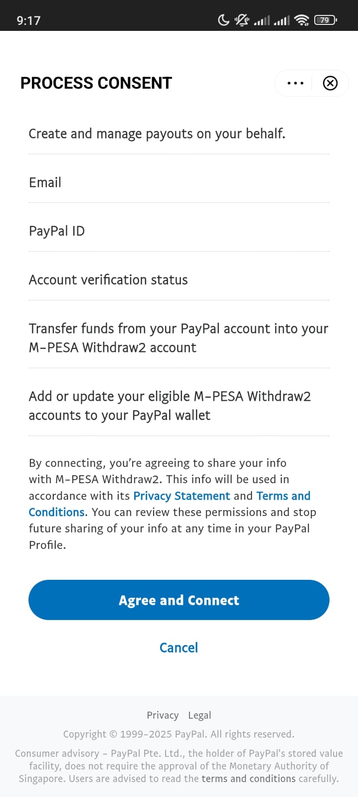Linking Paypal to m-pesa
