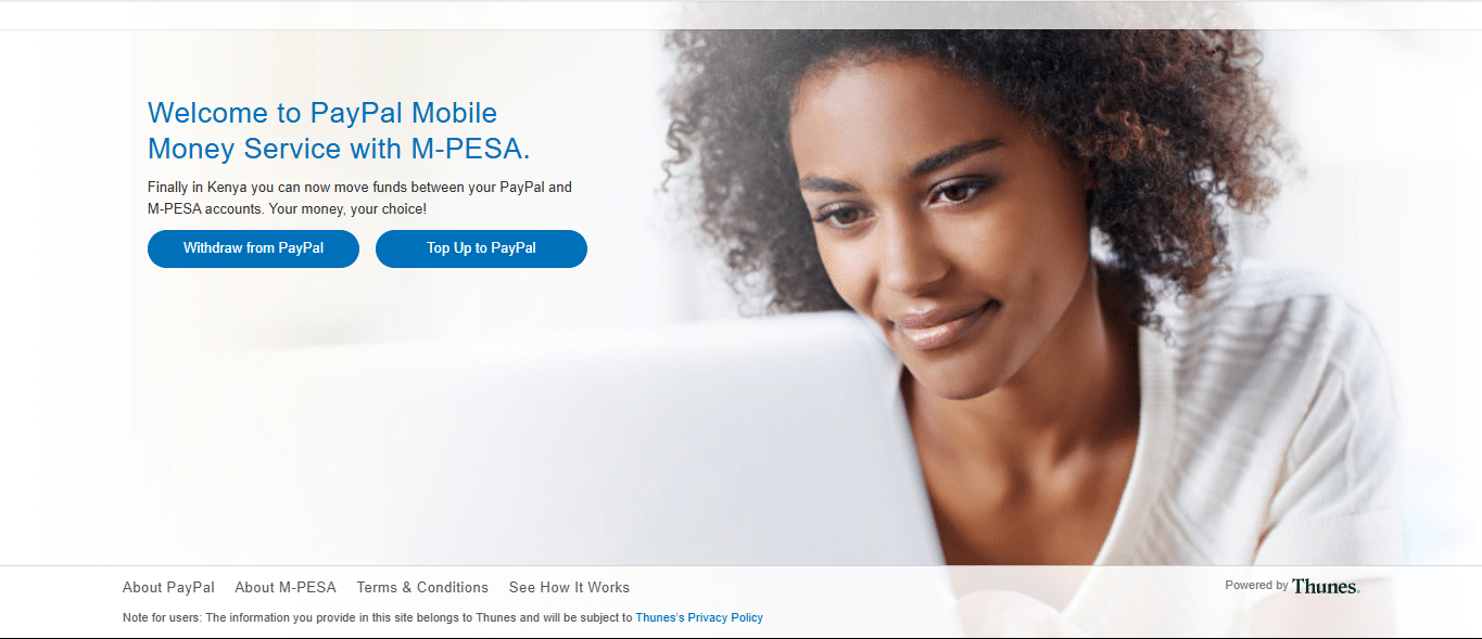 PayPal withdrawal to M-pesa with Thunes