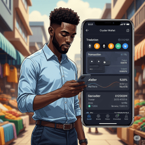 an example of a crypto wallet with a crypto user.