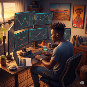  a scalper doing crypto scalping in Kenya